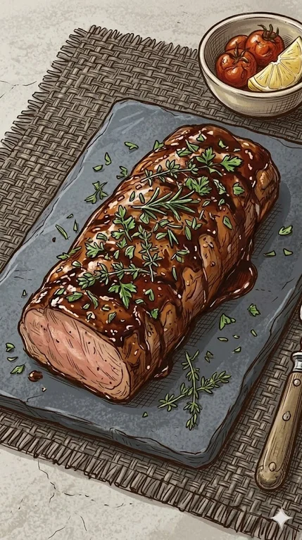 Balsamico Schweinefilet mit Kräutern