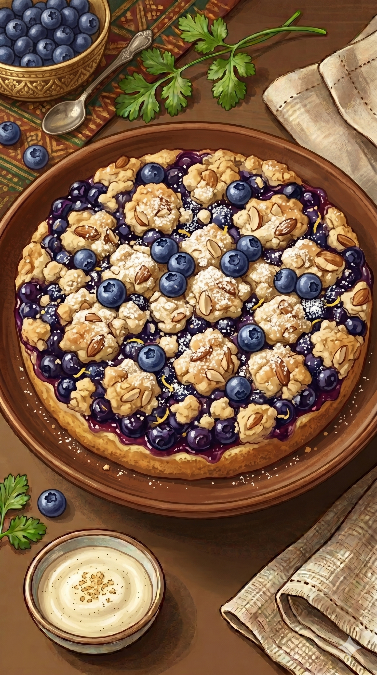 Blaubeerkuchen