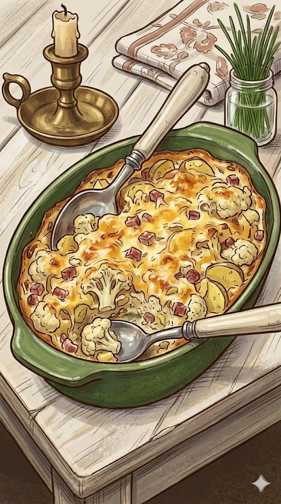 Blumenkohlauflauf mit Kartoffeln