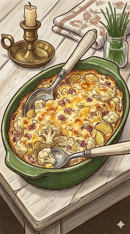 Blumenkohlauflauf mit Kartoffeln