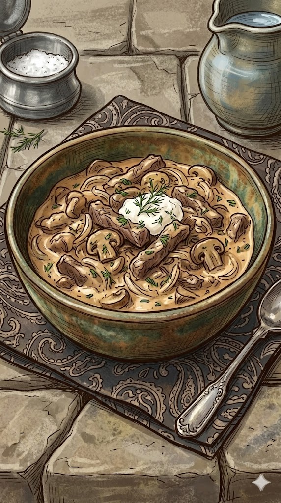 Boeuf Stroganoff