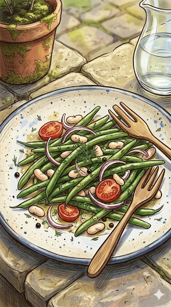Bohnensalat mit grünen Bohnen