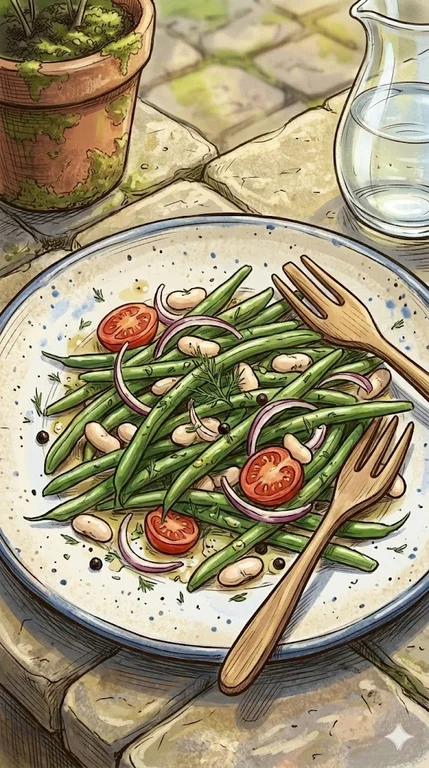 Bohnensalat mit grünen Bohnen