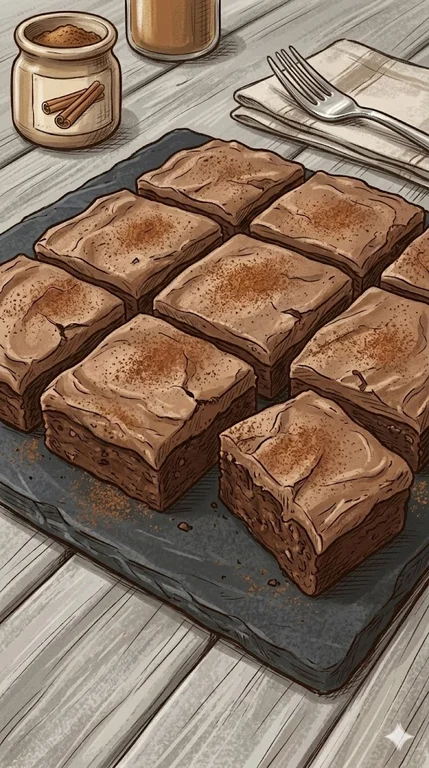 Brownies mit Zimt-Kakao-Frosting