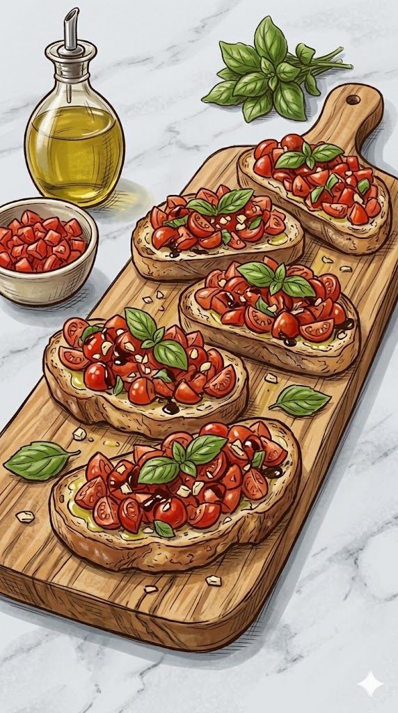 Bruschetta mit Tomaten