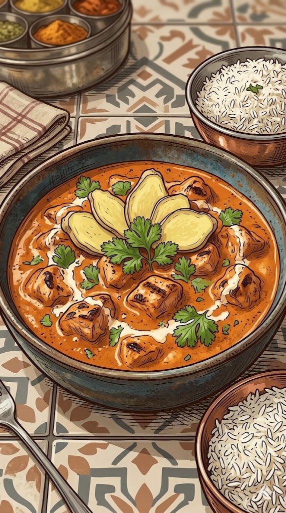 Butter Chicken mit Ingwer