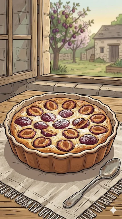 Clafoutis mit Zwetschgen