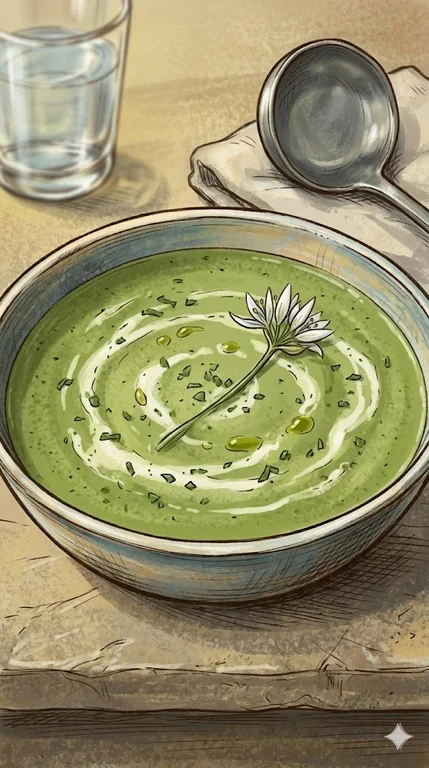 Cremige Bärlauchsuppe