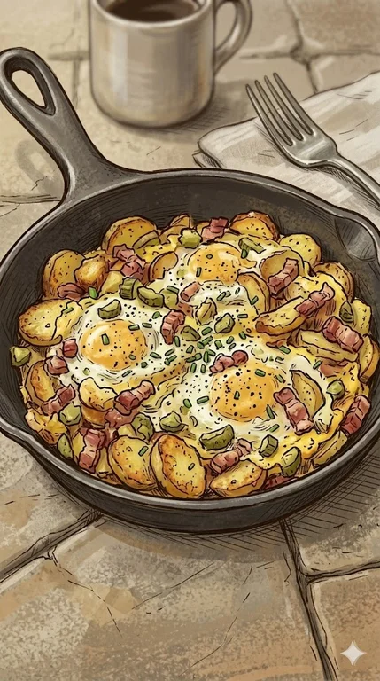 Deftiges Bauernfrühstück