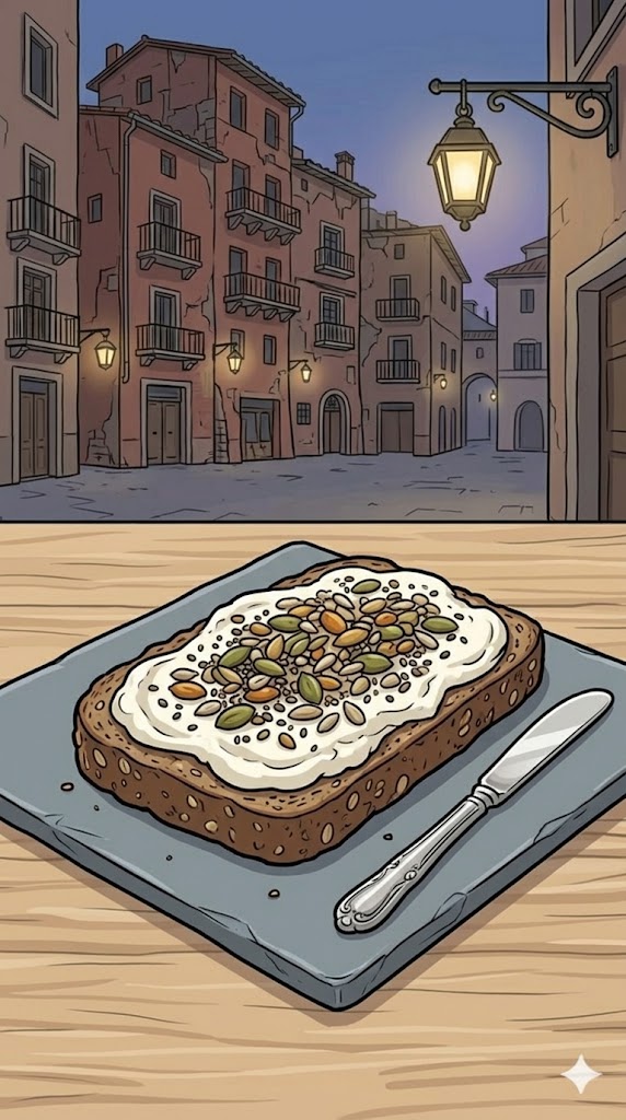 Eiweißbrot mit Quark und Körnern