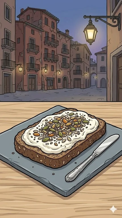 Eiweißbrot mit Quark und Körnern