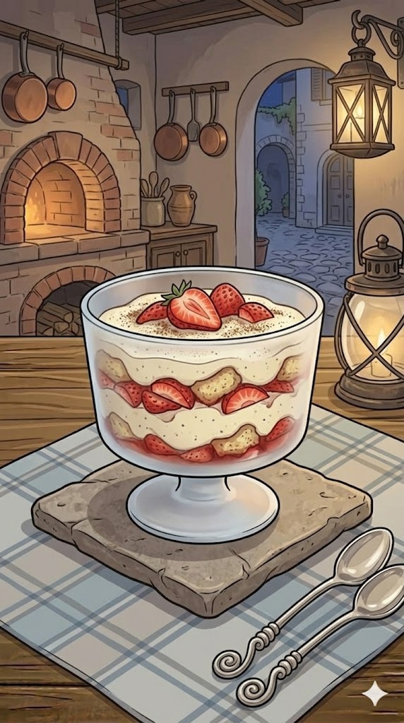 Erdbeer-Tiramisu mit Vanille