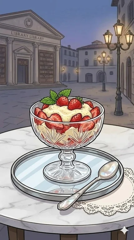 Erdbeeren mit Vanille Sahne