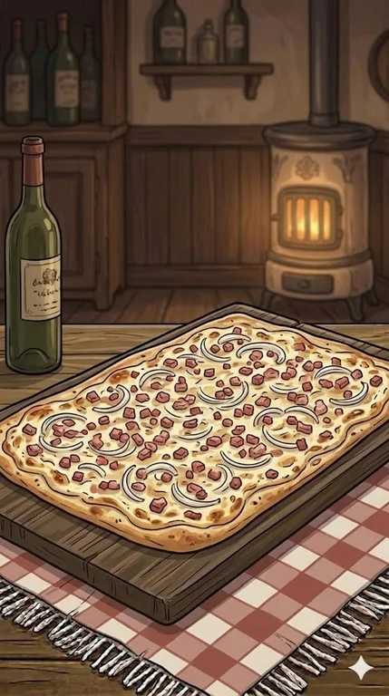 Flammkuchen nach Elsässer Art