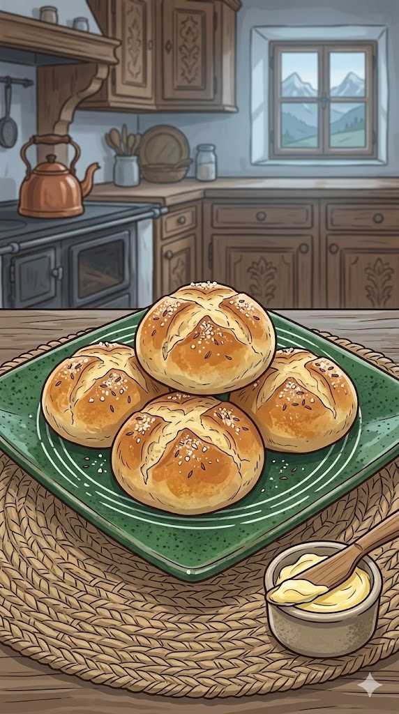 Fluffige Quarkbrötchen