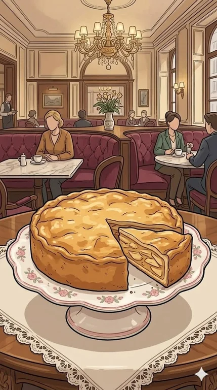 Gedeckter Apfelkuchen