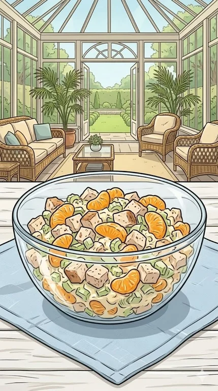 Geflügelsalat mit Mandarinen