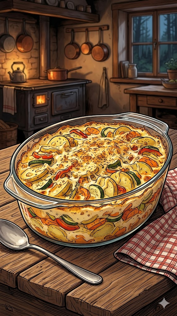 Gemüseauflauf mit Kartoffeln