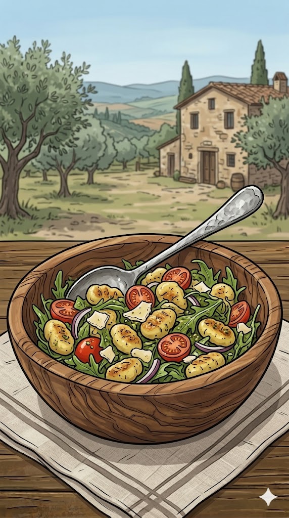 Gnocchi-Salat mit Tomaten und Rucola