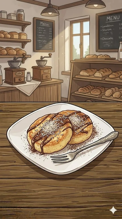 Grieß Schnitten mit Kokos und Kakao