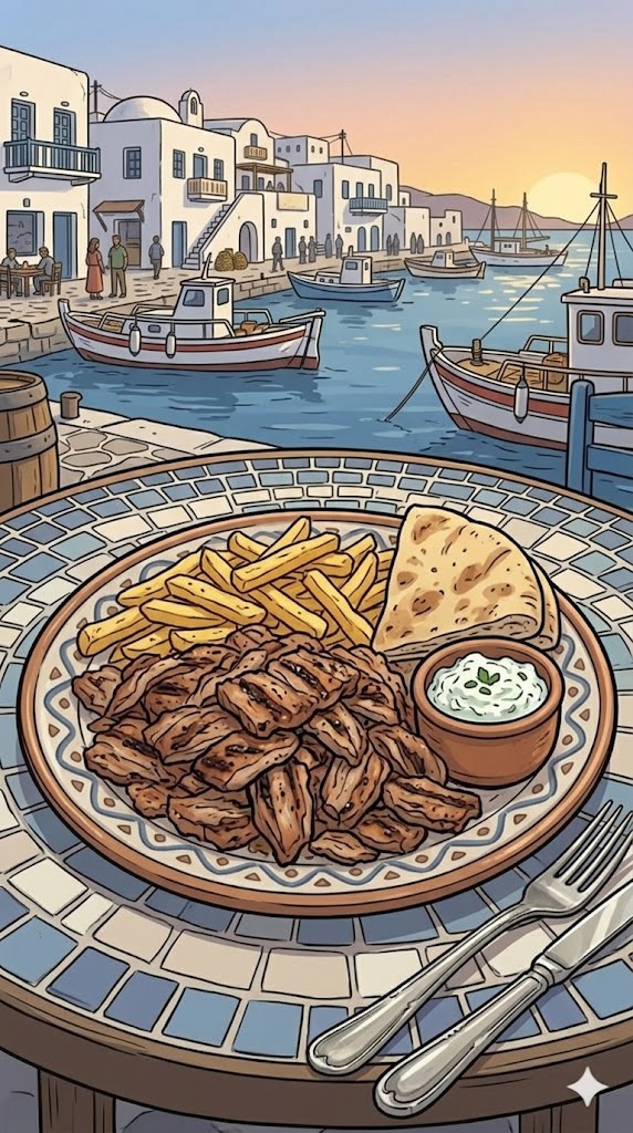 Gyros mit Schweinefilet