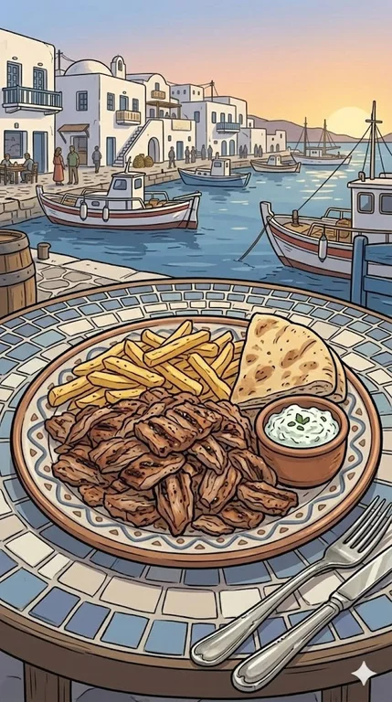 Gyros mit Schweinefilet