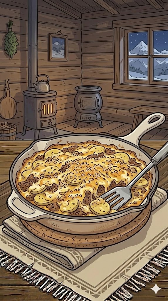 Hackfleisch-Käse-Kartoffeln