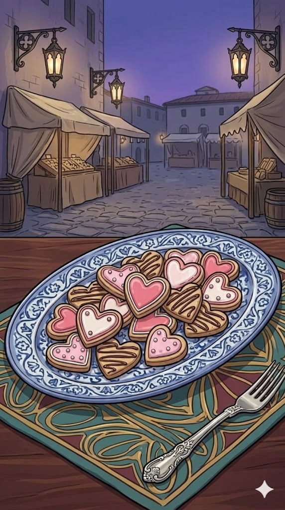 Herzkekse zum Valentinstag
