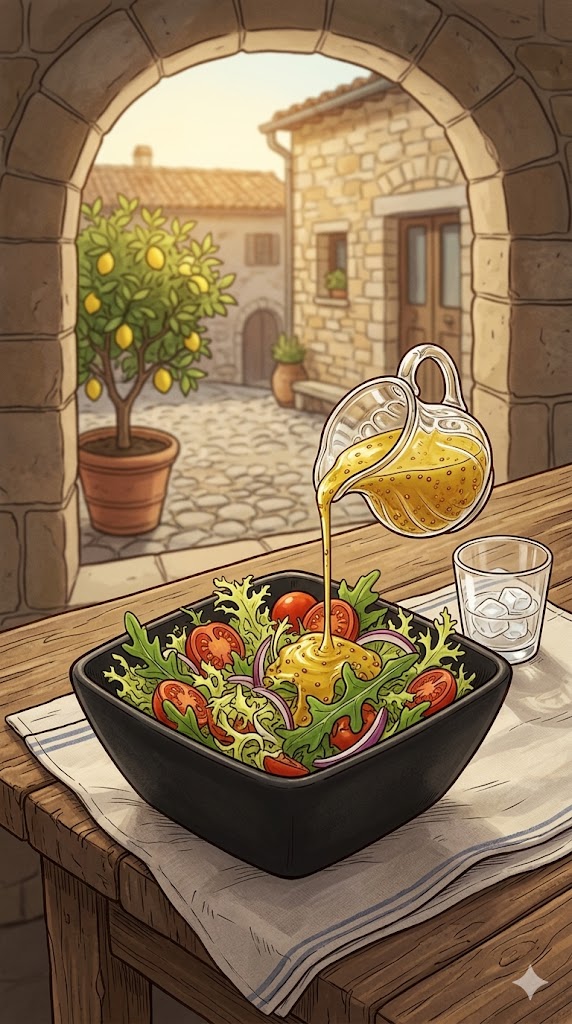 Honig Senf Dressing für Salat