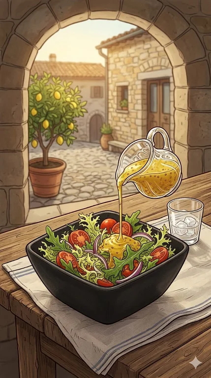 Honig Senf Dressing für Salat