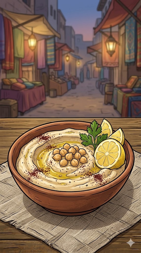 Hummus mit Zitrone