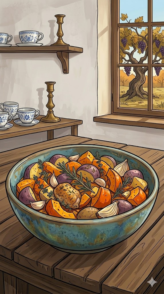 Kürbis Kartoffel Hähnchen