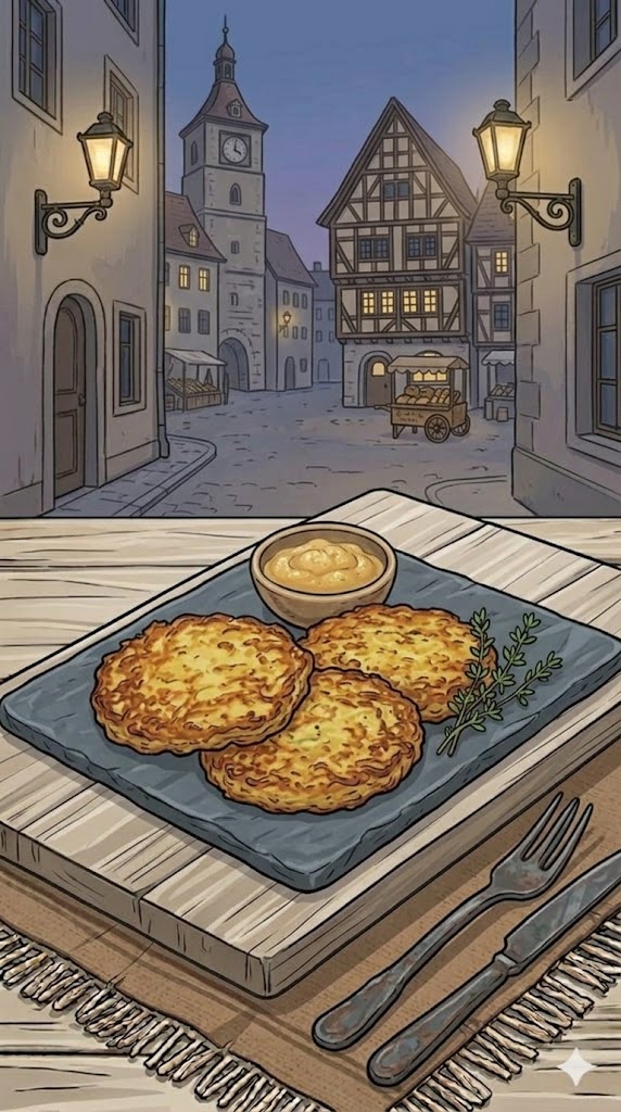 Kartoffelrösti aus rohen Kartoffeln
