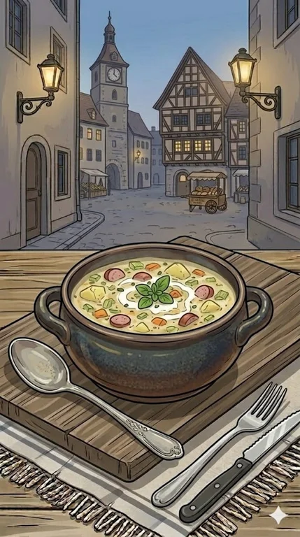 Kartoffelsuppe mit Würstchen