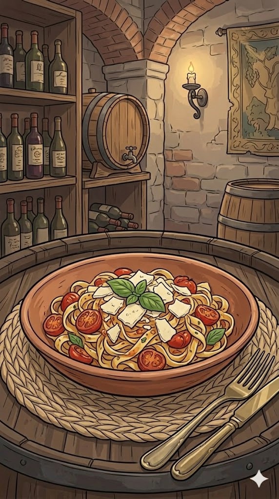 Kirschtomaten Pasta mit Pecorino