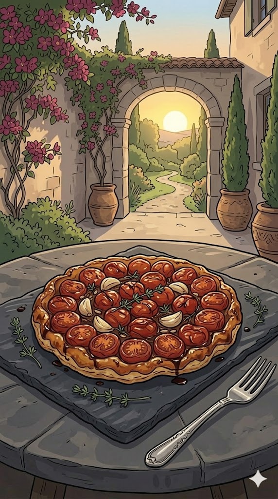 Kirschtomaten Tarte Tatin