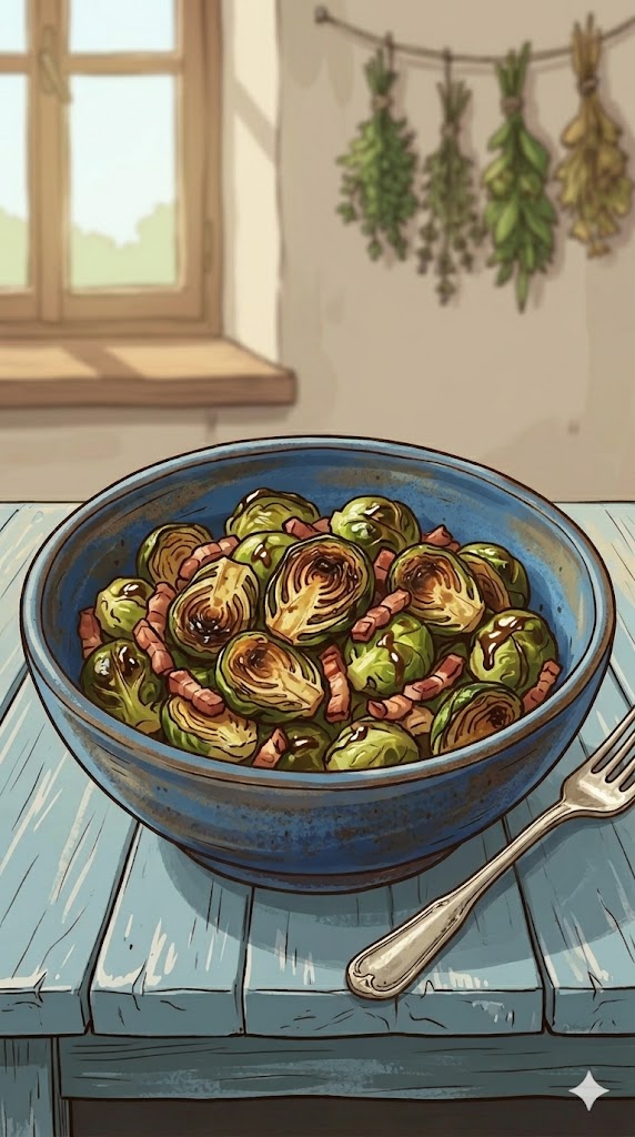 Knuspriger Rosenkohl
