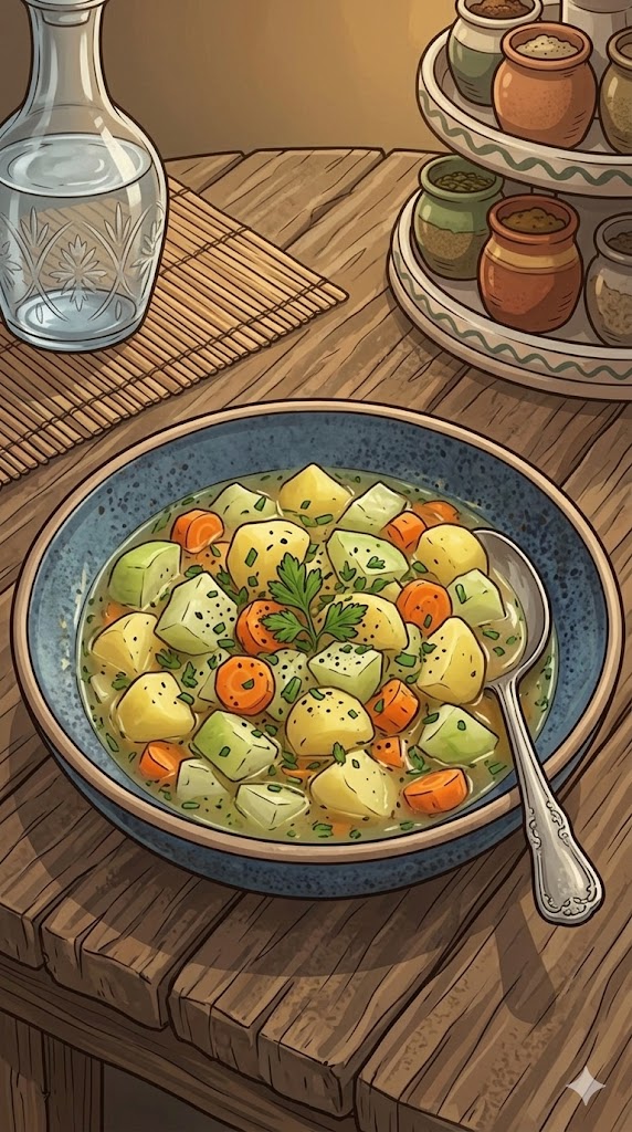Kohlrabigemüse mit Kartoffeln und Möhren