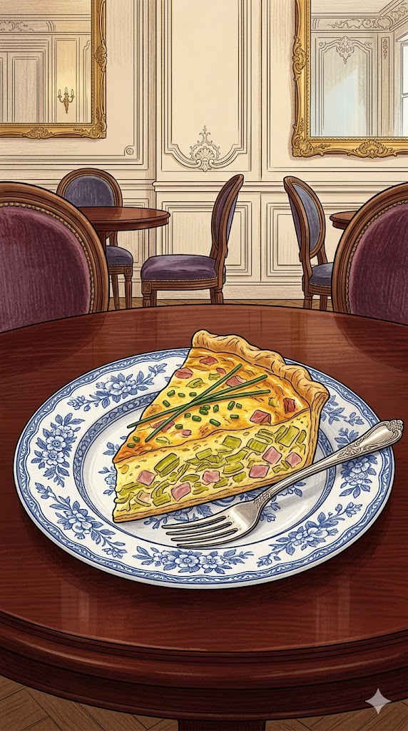 Lauchquiche mit Schinken