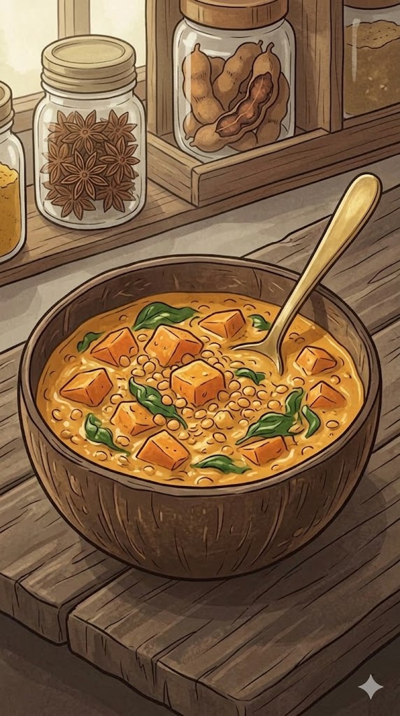 Linsencurry mit Kokosmilch