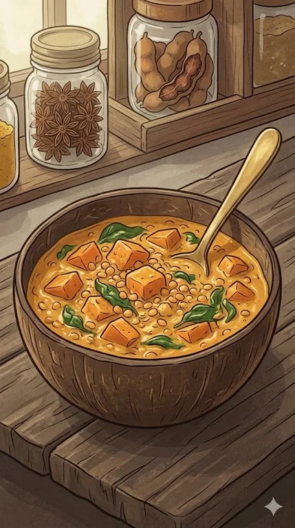 Linsencurry mit Kokosmilch