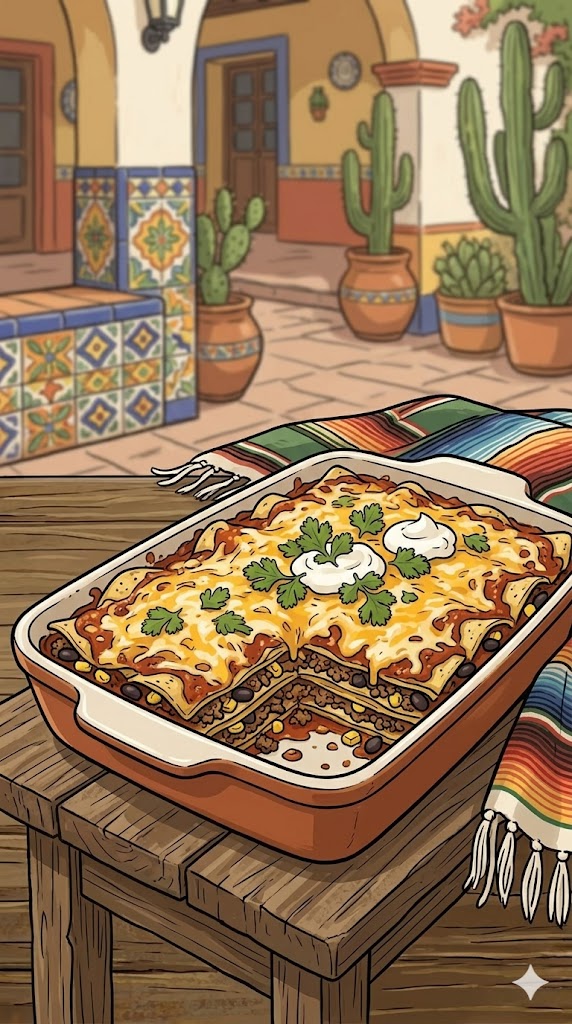 Mexikanische Enchilada-Lasagne