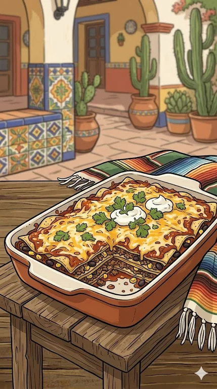 Mexikanische Enchilada-Lasagne