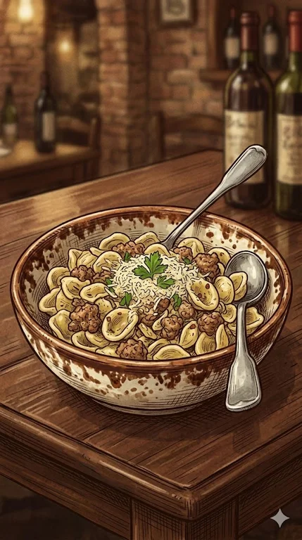 Orecchiette con Salsiccia
