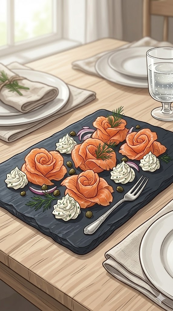 Räucherlachs mit Frischkäse Creme