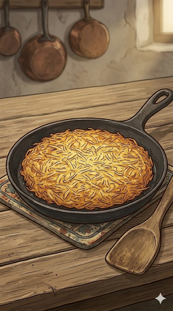 Rösti aus rohen Kartoffeln
