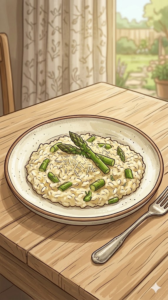 Risotto mit grünem Spargel (klassisch)