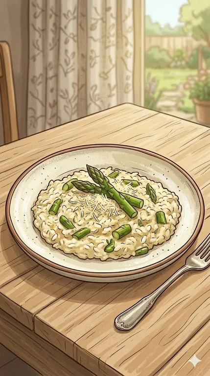 Risotto mit grünem Spargel (klassisch)