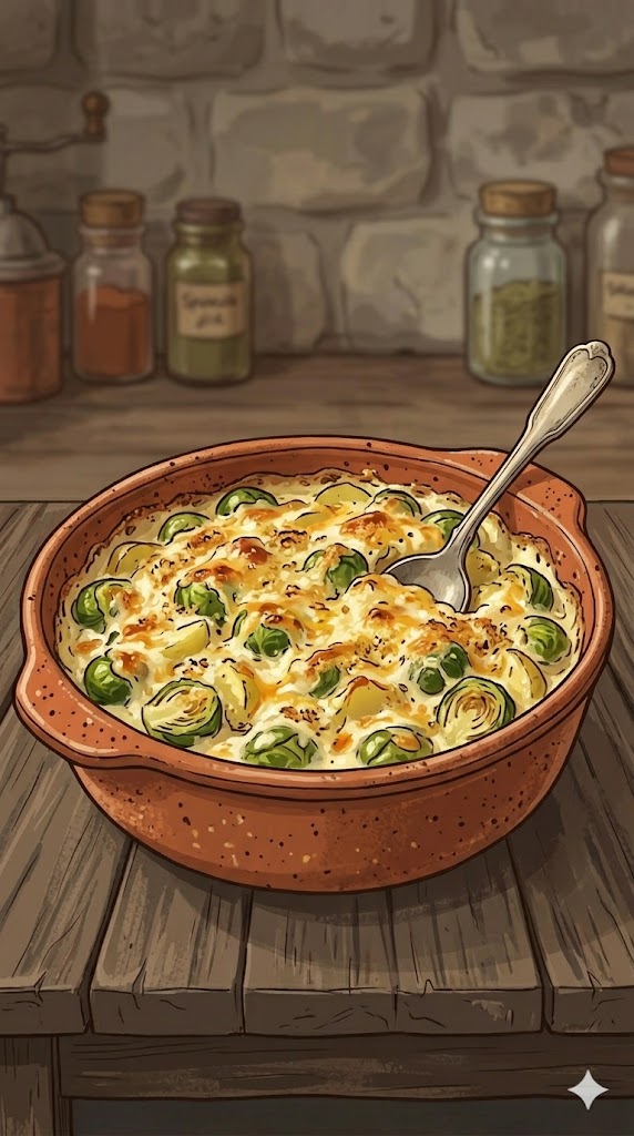 Rosenkohl Gratin