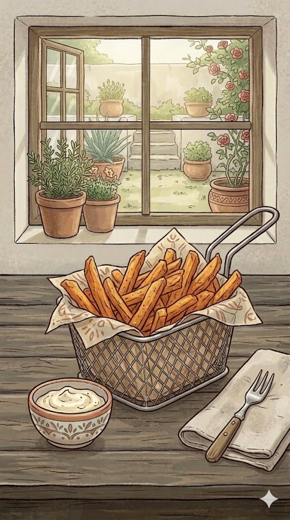 Süßkartoffel-Pommes